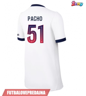 Lacne Ženy Futbalové dres Paris Saint-Germain Willian Pacho #51 2026-27 Krátky Rukáv - Preč
